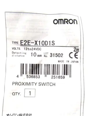 NEW OMRON E2E-X10D1S PROXIMITY SWITCH E2EX10D1S