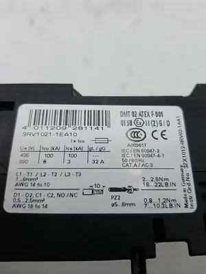 USED SIEMENS 3RV1021-1EA10