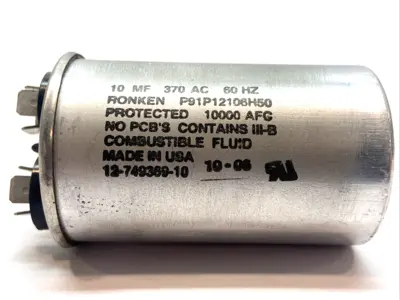USED RONKEN CAPACITOR 370VAC 60HZ