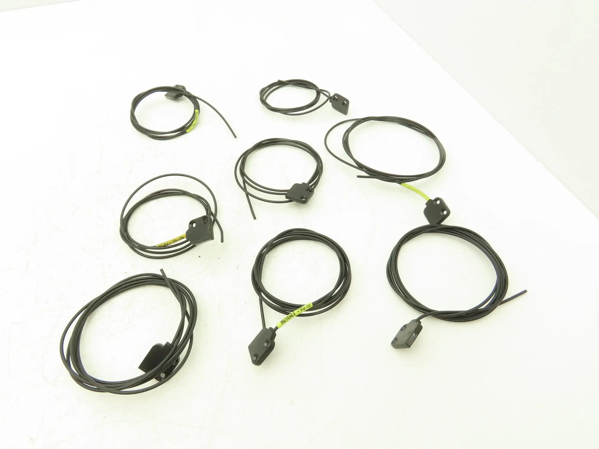 Keyence FU-12 Fiber Optic Cable Lot of 8