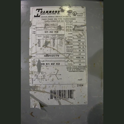 Hammond 3 kVA Transformer