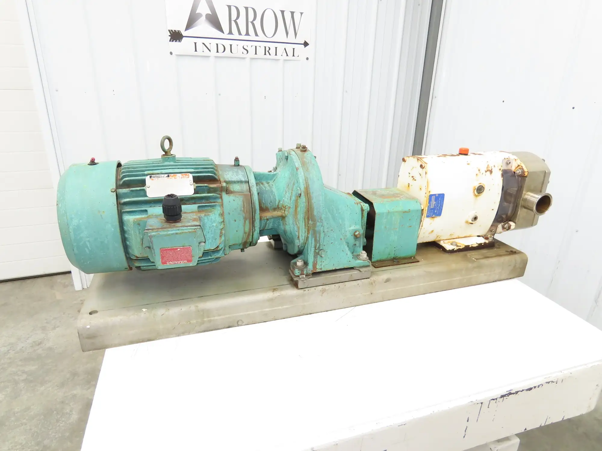 Alfa Laval Flow SRU-4-WLS Sanitary Rotary Lobe Pump 2.5" Tri-Clamp 7.5Hp *READ*