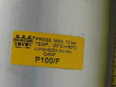 Waircom P100F Aluminum Pneumatic Expansion Tank 10 Bar Max W/Clamp Bracket