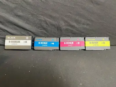 950XL & 951XL Ink Cartridges 4-Pack - Black, Cyan, Magenta, Yellow