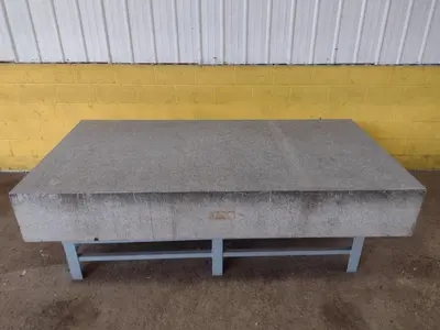 8' X 4' X 14" CHALLENGE PRECISION LAYOUT INSPECTION GRANITE TABLE: STOCK #23796
