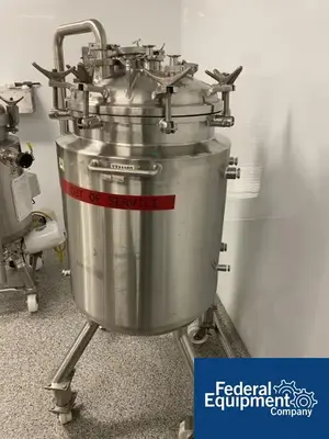 USED Precision 200 Liter Precision Stainless Jacketed Reveiver Tank, S/S