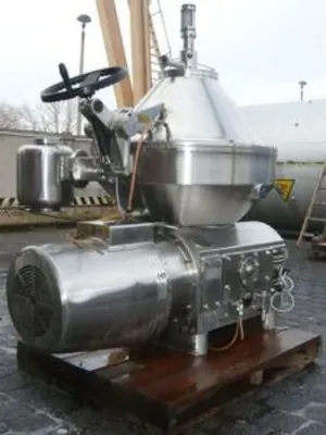KMA Artern SMBZ/1 self-cleaning milk separator, 316SS.