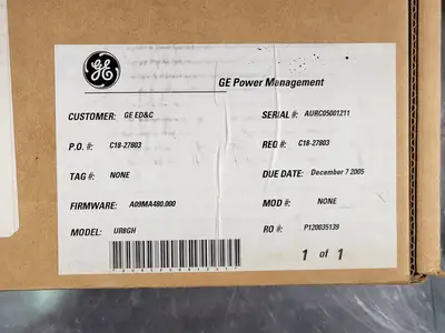 NEW GENERAL ELECTRIC UR 8GH