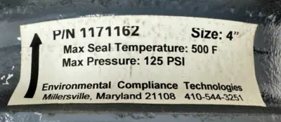 NEW KEMP 1171162 BUTTERFLY WAFER CHECK VALVE 4" 125PSI