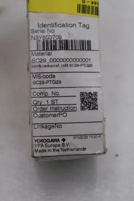 NEW Yokogawa SC29-PTG29 Combined Redox/Ref Electrode STOCK G878A