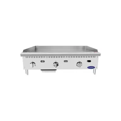 New | in-Stock Atosa New Atosa ATTG-36 HD 36'' Thermo-Griddle with Total 75,000 BTU (with 1" Griddle Plate) Commercial Flat Top Griddles Illinois US | Falcon Restaurant Supply #1375227