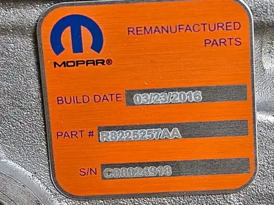 New | in-Stock 2016 MOPAR R8225257AA Automotive Equipment British Columbia CA | Lenmark #1441182