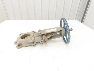 ITT Fabri-Valve C37 S316 3" Stainless Knife Gate Valve Lug Style Metal Seat