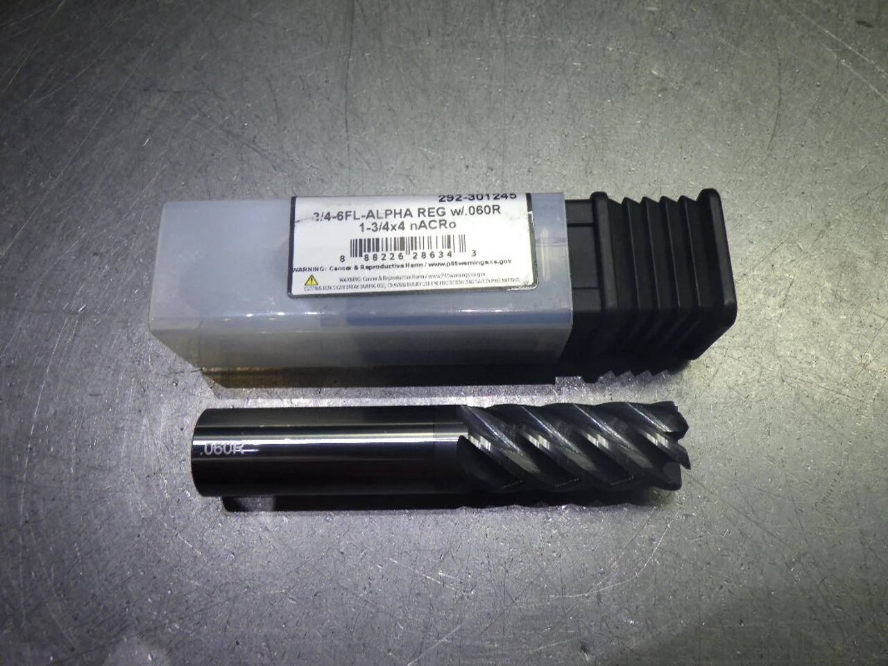 Monster 3/4" 6 Flute Carbide CR REG Endmill 3/4" Shank .06" R 292-301245 (LOC573B)