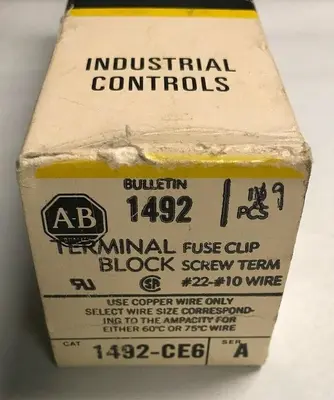 New | in-Stock ALLEN-BRADLEY 1492-CE6 Miscellaneous Equipment (Electrical & Power) | Surplus Asset Holdings #1190755
