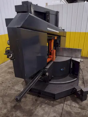 16" X 28" COSEN MODEL #SH-710LDM HORIZONTAL 60° MITERING BAND SAW: STOCK #23643