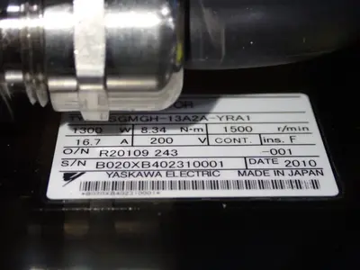Used YASKAWA SGMGH13A2AYRA1 Motors (misc) Ohio US | HGR 24 #802152