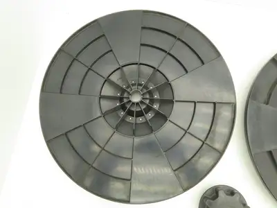 Transpak NA Strap/Band Roll Holder Spool 19.5" Hub Nut Slotted Side Has Crack