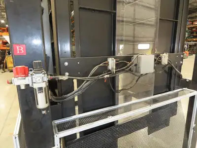 42"W x 48-50"L Pallet Feeder Dispenser for Robot Palletizer Conveyor 90"H