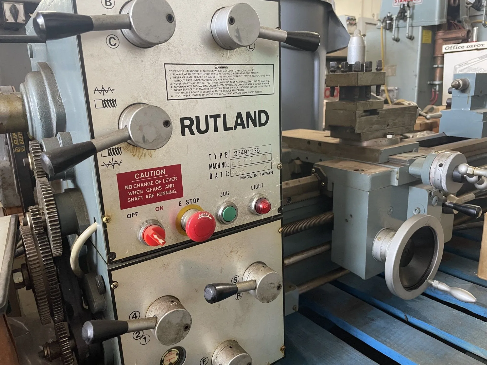 Used RUTLAND 26491236 Engine Lathes California US | Wheeler Machinery Sales #1331892