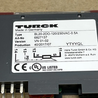 NEW Turck BL20-2DO-120/230 VAC 0.5A