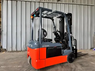 Used 2017 TOYOTA 8FBE20U 3-Wheel Sit down Electric Counterbalance Forklifts Pennsylvania US | National Lift Equipment #1382021