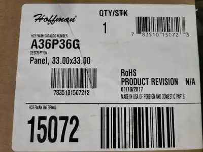 NEW HOFFMAN A36P36G