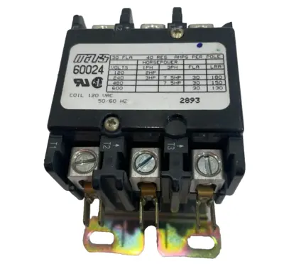 NEW MARS 60024 CONTACTOR 3 POLES 120VAC
