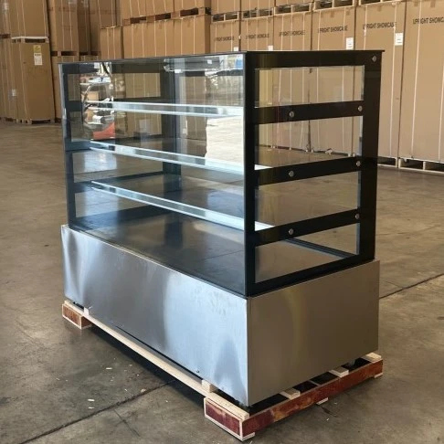 171-0329 60" Glass Donut Pastry Lighted Dry Bakery Case