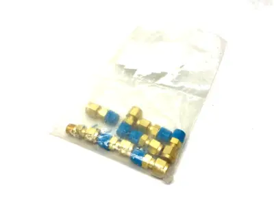 USED SWAGELOK BRASS COMPRESSION TUBE FITTING 3/16" TUBE 1/8" MNPT