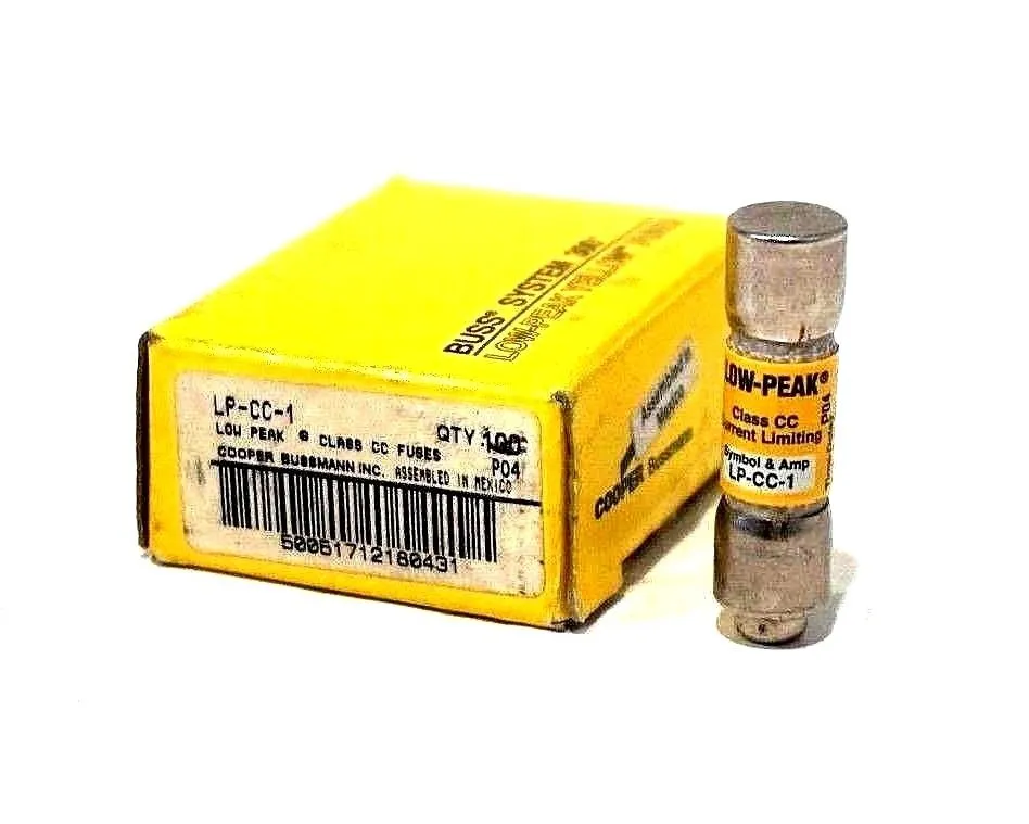10 NEW BUSSMANN LP-CC-1 FUSES LPCC1
