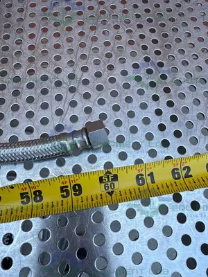 Unbranded 60" Stainless Steel Braided Hose w/ 1/2" NPT Fittings
