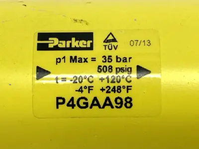Used Parker Hose Guard Valve 1" Female Thread 35 Bar 508PSIG Pump & Valve Parts Michigan US | Maverick Industrial Sales #1397802