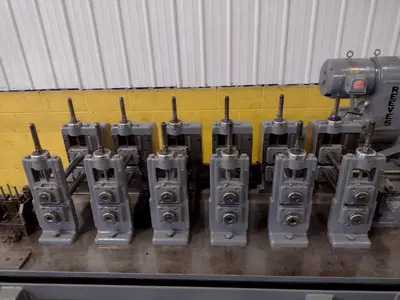 6  STAND x 1.5'  YODER MODEL M1-1/2 ROLLFORMER WITH 12" ROLL SPACE: STOCK #17190