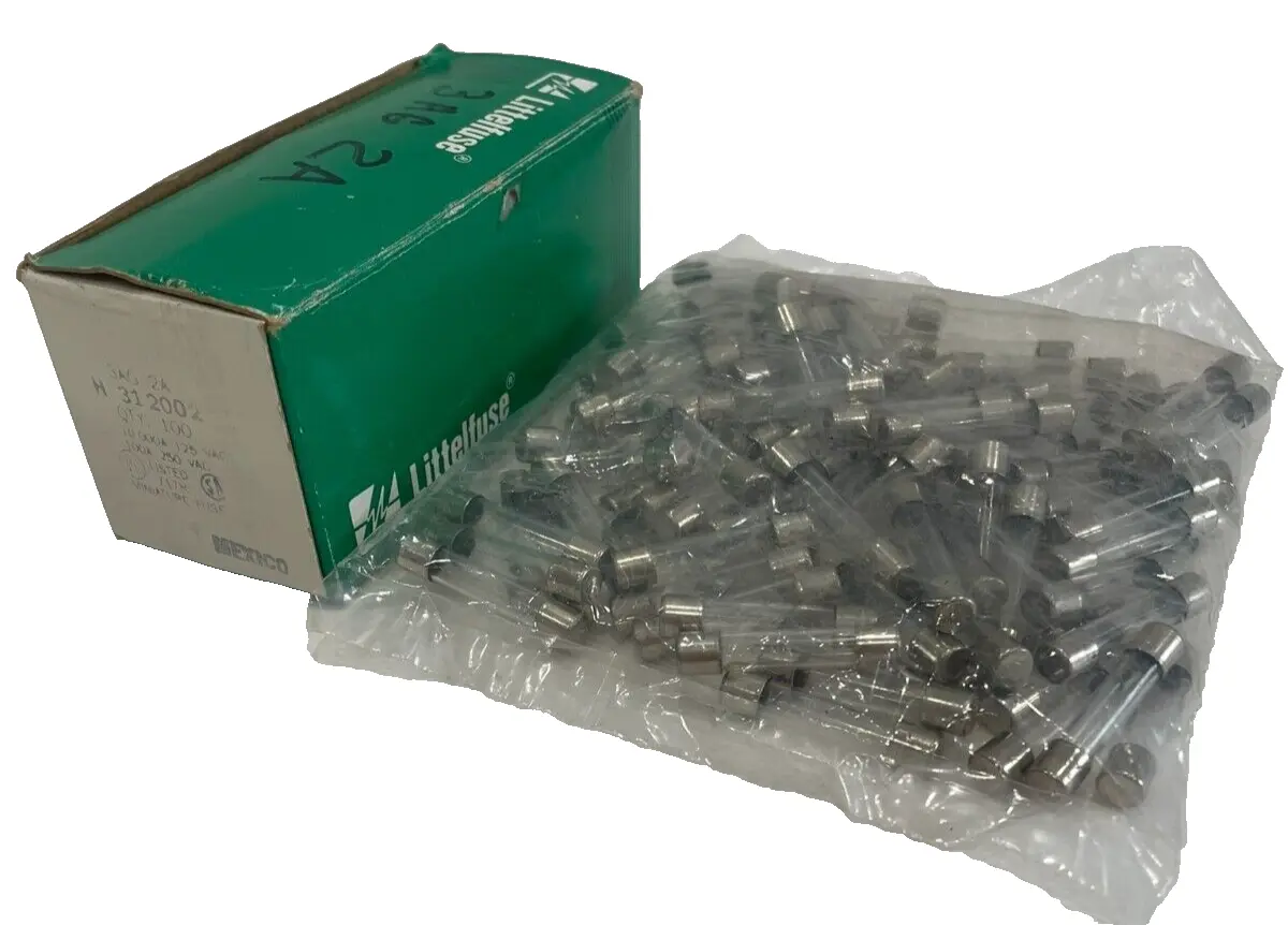NEW LITTELFUSE 312.002 MINIATURE FUSE 100AMP 250VAC 100 PCS. 312002