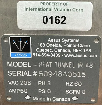 USED AESUS HEAT TUNNEL IR 48"