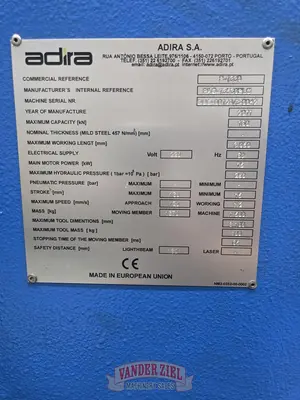 Adira Prima Power 10' x 110 Ton Press Brake - 2011