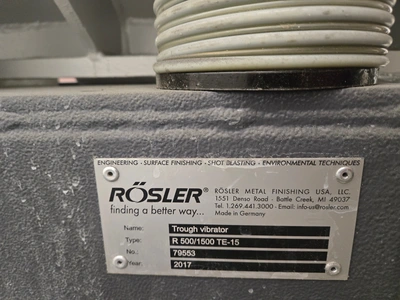 2017 ROSLER R 500/1500 VIBRATORY FINISHERS | Wheeler Machinery Sales (4)