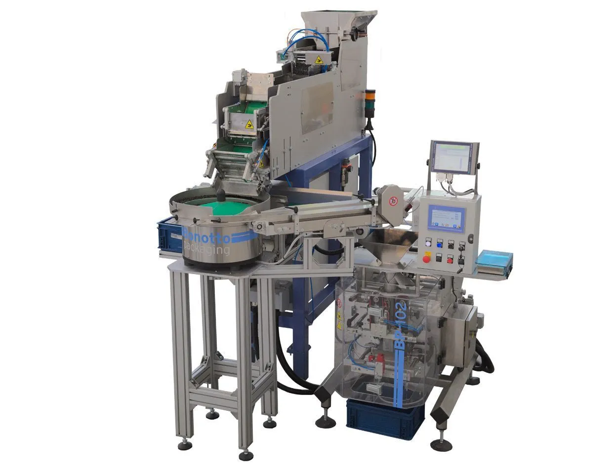 New | Build-to-Order BONOTTO PACKAGING BP-104 Vertical Form Fill Sealing Machines (VFFS) New York US | Barbarotto Int'l Sales Corp #1333182