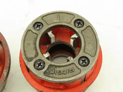 Ridgid 12-R Die Heads With Dies 5 Piece Set For Manuel Ratchet Threader