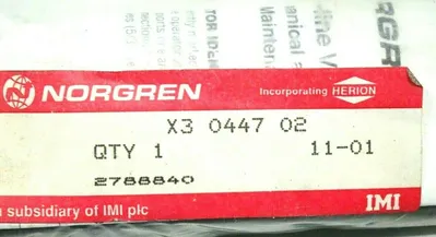 NEW NORGREN X3-0447-02 PILOT VALVE X3044702