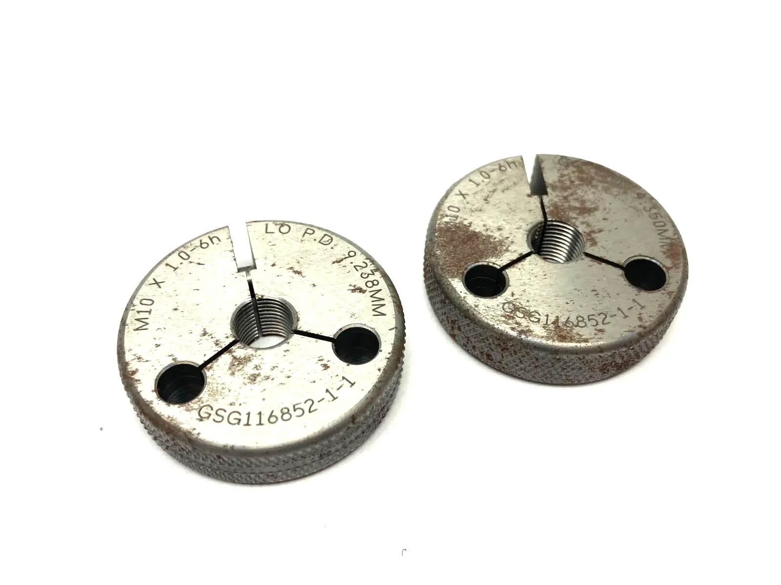 GSG116852-1-1 | Threaded Ring Gage LO GO Set M10 x 1.0-6H GO PD 9.350, LO PD 9.238 - New Other