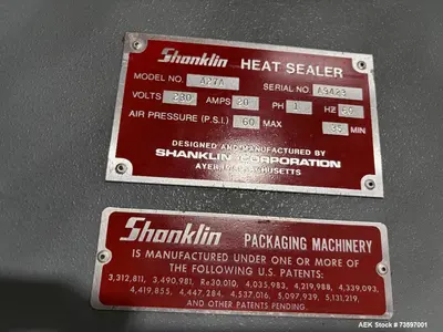 USED SHANKLIN A27A
