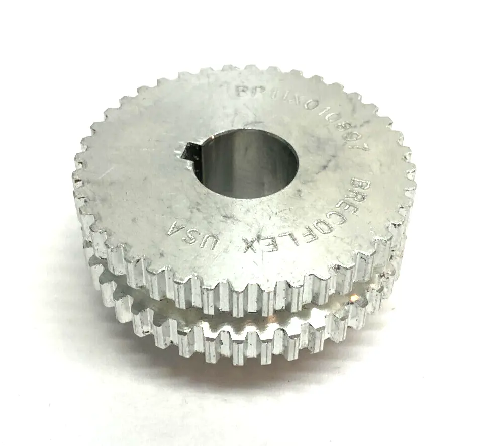 USED BRECOFLEX TIMING PULLEY ALUMINUM BODY 40-TOOTH W/ KEYWAY