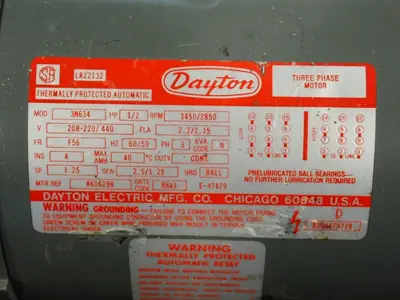 USED DAYTON 3N364