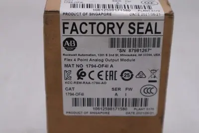 New Sealed Allen Bradley 1794-OF4I Ser A Flex 4 Point Analog Output STOCK H254A