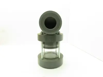 Plast-o-matic EA200V 2" Shutoff Valve Double Action Pneumatic 2" NPT Sch 80 PVC