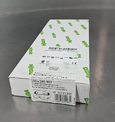 WAGO 280-903 Conductor Through Terminal Block. Box with 100. Loc 3E-47