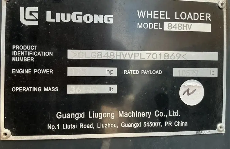 Used LIUGONG 848 HV Wheel Loaders Texas US | Mitsubishi HC Capital America #1362837