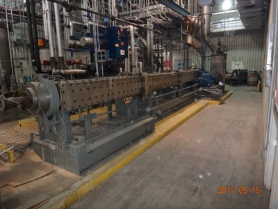 1994 Berstorff 125 HP 6 Meter x180MM Twin Screw Extruder Reactor